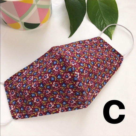 Floral Print Handmade Face Masks - Picture 4 of 7